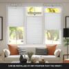 Boolegon No Drill No Tools Cellular Shades Top Down Bottom Up Honeycomb Blinds Blackout Cordless Window Blinds Easy to Install Cellular Shade for Windows,Blackout-White,Custom Size view 3