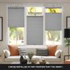 Boolegon No Drill No Tools Cellular Shades Top Down Bottom Up Honeycomb Blinds Blackout Cordless Window Blinds Easy to Install Cellular Shade for Windows,Blackout-Light Gray,Custom Size view 3