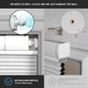 Boolegon No Drill No Tools Cellular Shades Top Down Bottom Up Honeycomb Blinds Blackout Cordless Window Blinds Easy to Install Cellular Shade for Windows,Blackout-Light Gray,Custom Size view 4