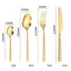 Silverware Set for 8, 32 Piece Fried Dough Twists Pattern Food Grade Stainless SteelFlatware Utensils Cutlery Set Including Steak Knife Fork and Spoon, Gift Package for Wedding Housewarming view 4