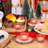 Lanttu Pink Tealight Candle Holder Set of 12, Small Votive Candle Holders for Table Centerpiece,Glass Tea Light Candles Holder for Party&Home,Wedding Decor(2''Dia*1.4''H) view 3