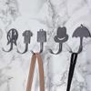 Healvian 5pcs Cartoon Wall Hooks for Bathroom Closet Hanging Hooks for Coats Towels Bags Space-Saving Design Easy to Install Iron Hangers view 2