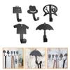 Healvian 5pcs Cartoon Wall Hooks for Bathroom Closet Hanging Hooks for Coats Towels Bags Space-Saving Design Easy to Install Iron Hangers view 3