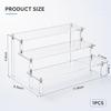 Acrylic Display Risers, 3 Tier Perfume Organizer,Clear Cupcake Stand Holder view 2