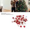 BORDSTRACT A Set of 49 Red Shatterproof Ornaments, Mini Ornaments Suitable for Hanging in The Tree Family Parties, Garden Dinners, Birthday Parties, Dances(01) view 4