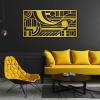 Modern Geometric Metal Wall Art, Vertical Wall Art, Geometric Wall Hanging, Abstract Metal Wall Art, Metal Wall Decor, Modern Hanging Wall Sculpture over bed, Living room wall decoration (White, 24 x 12 inch / 60 x 30 cm) view 3