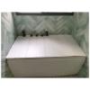 Bathtub Tray Folding Bathtub Cover, Heat-Resistant PVC Dust-Proof Cover Bathtub Tray Shutter Bath Lid, Plastic Insulation Board for Most Bathtubs, 1.2cm Thickness Multifunctional (Color : White, Siz view 1