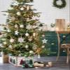 Christmas Tree Collar Folable Xmas Tree Merry Christmas Tree Ring, Xmas Tree Skirt for Artificial Tree Seasonal Winter Snowflake Base Stand Cover Xmas Holiday Ornaments Decoration 4PCS 17"x10" view 2