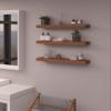 AquaTeak 30" Aru OptiAREA Floating Teak Wall Shelf view 1