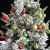 BORDSTRACT A Set of 49 Red Shatterproof Ornaments, Mini Ornaments Suitable for Hanging in The Tree Family Parties, Garden Dinners, Birthday Parties, Dances(02) view 3