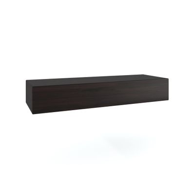 AquaTeak 18" Bisa Mocha-Shield OptiAREA Floating Teak Wall Shelf