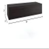 AquaTeak 18" Bisa Mocha-Shield OptiAREA Floating Teak Wall Shelf view 2