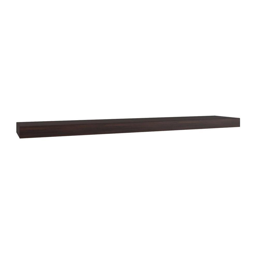 AquaTeak 48" Manada Mocha-Shield Hollow Floating Teak Wall Shelf