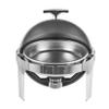 Fashionwu 6.8 QT Round Roll Top Chafing Dish Buffet Set, Round Chafing Dishes for Buffet with Fuel Holders and Pan, Stainless Steel Chafers for Catering for Parties, Events view 1