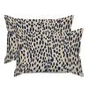 MISSUYSA Antelope Black Animal Print Throw Pillow Case Set of 2 Asian Rectangular Cushion Cover 20x30in Decorative Pillow Home Cotton Linen Exotique Pillowcase for Home Indoor Sofa Couch Decor view 1