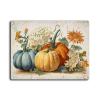 Aluminum Metal Tin Sign Pumpkins Decoration Thanksgiving Day For Bar Bathroom Yard Garage 12.00"x16.00" view 1