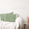 MISSUYSA Green Cheetah Leopard Print Animal Lumbar Support Pillow Case Set of 2 Chinoiserie Throw Pillowcase 16x26in Decorative Pillow Home Cotton Linen Chic Cushion Cases for Sofa Couch Car view 4
