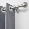 Nickel Brushed Window Curtain Rods 72 to 144 Inch, Adjustable Curtain Rod,Heavy Duty Window Rods,Thicken Sturdy Drapery Rods,Single Telescoping Decorative Curtain Rod for Window view 2