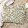 MISSUYSA Beige Cheetah Leopard Print Lumbar Throw Pillow Cover Set of 2 Asian Chinoiserie Throw Pillowcase 20x30in Decorative Pillow Home Cotton Linen Accent Cushion Cover for Couch Sofa Bedroom view 2