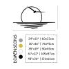 Cadeali Sunrise Metal Wall Art, Sun and Seagulls Metal Wall Decor, Boho Sun Decor, Minimalist Sunset Interior Artwork, Mid Century Modern Home Accents, Living Room Wall Art (White, 30"x16"|76x41cm) view 4