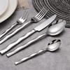 Halloween Essentials Cutlery Set 30 Piece Silverware Set for 6 Food-Grade Stainless Steel Include Knives Dinner Forks Spoons Teaspoons Ergonomic Durable Family Gatherings Best Gift Combo view 4