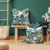 ChangQingArt Chinoiserie Pillow Covers 20x20 Set of 2,Pillow Covers Outdoor Decorative Linen Pillow Covers for Couch Bed Sofa Cushion Farmhouse Pillowcases view 2
