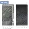 Griclner Non-Slip Bathroom Mat Rugs, Marble Bath Mat, Extra Absorbent Dark Grey Bath Mat for Bathroom, Machine Wash Stone Bath Mat, Dry Fast Solid Super Absorbent Bath Mat (5'x44'Dark Grey Marble) view 4