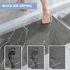 Griclner Non-Slip Bathroom Mat Rugs, Marble Bath Mat, Extra Absorbent Dark Grey Bath Mat for Bathroom, Machine Wash Stone Bath Mat, Dry Fast Solid Super Absorbent Bath Mat (3'x21'Dark Grey Marble) view 3