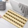 Griclner Non-Slip Bathroom Mat Rugs,Extra Absorbent Brown Diamond Checkerboard Bath Mat for Bathroom, Machine Wash Stone Bath Mat, Dry Fast Solid Super Absorbent Bath Mat (4FTx12FT Checkerboard) view 1