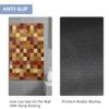 Griclner Non-Slip Bathroom Mat Rugs,Extra Absorbent Red Color Checkerboard Bath Mat for Bathroom, Machine Wash Stone Bath Mat, Dry Fast Solid Super Absorbent Bath Mat (5FTx32FT Checkerboard) view 4