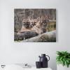 11"x14" Canvas Wall Art Animal Lion Baby Canvas Pictures Modern Poster Prints Framed Minimalist Artwork for Dining Room Bedroom Bathroom Home Decorations Housewarming Gift view 3