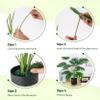 Der Rose 2 Pack 28'' Artificial Plants Indoor Large Fake Potted Plants Faux Monstera Plants Indoor Tall for Home Farmhouse Bedroom Living Room Decor view 3