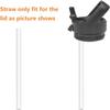 CampTek Replacement Straws Compatible with YETI Rambler 64oz Bottle, Include 5 BPA-FREE Straws,1 Straw Cleaning Brush view 3