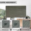 Fasward Bathroom Mat Toilet Runner Rug Custom Size Non Slip Quick Dry Water Absorbent Shower Rugs Fit Under Door-Washable Bath Rug for Bathtub, Shower Room, Sink, Laundry Room view 4