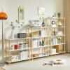 IBUYKE 5-Tier Wooden Open Bookcase - Modern Freestanding Bookshelf Storage Organizer,Standing Shelf Units,Multifunctional Display Stand for Bedroom, Living Room & Home Office,White WBC005W view 4