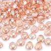 FUTUREPLUSX 1LB Pink Flat Glass Marbles, Vase Fillers Gems Fish Bowl Marbles Decorative Glass Pebbles for Vases Aquarium Floral Smooth Stone view 1