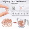 FUTUREPLUSX 1LB Pink Flat Glass Marbles, Vase Fillers Gems Fish Bowl Marbles Decorative Glass Pebbles for Vases Aquarium Floral Smooth Stone view 2