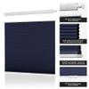 Boolegon No Tools No Drill Shades for Windows,Modern Top Down Bottom Up Cellular Shades,Dark Blueout Cordless Honeycomb Blinds Easy Install Blinds&Shades for Home and Office,Dark Blue,37" W x 72" H view 3
