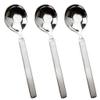 Fine Spoons Three-Piece Stainless Steel Spoon Long Handle Thick Watermelon Spoon Cake Dessert Spoon Oatmeal Breakfast Spoon Coffee Ice Tea Stirring Spoon Soup Spoons view 1