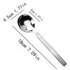 Fine Spoons Three-Piece Stainless Steel Spoon Long Handle Thick Watermelon Spoon Cake Dessert Spoon Oatmeal Breakfast Spoon Coffee Ice Tea Stirring Spoon Soup Spoons view 2