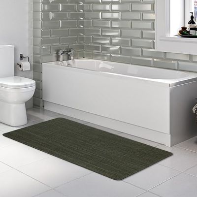 Fasward Bathroom Mat Toilet Runner Rug Custom Size Non Slip Quick Dry Water Absorbent Shower Rugs Fit Under Door-Washable Bath Rug for Bathtub, Shower Room, Sink, Laundry Room