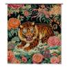 Yinrune Tiger Animal Print Shower Curtains for Bathroom 60x72in Pink Green and Turquoise Colorful Bathroom Curtains Farmhouse Shower Curtain Animal Polyester Fabric Shower Curtain Set with Hooks view 1