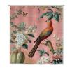 Yinrune Chinoiserie Style Blush Shower Curtain 72x78in Asian Bird Flower Floral Bathroom Curtains Farmhouse Shower CurtainBath Curtains Polyester Fabric Shower Curtain Set with Hooks view 1