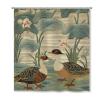 Yinrune Bantam Duck Shower Curtain Aqua Lotus Garden Chinoiserie Asian Inspired Shower Curtains Boho Shower Curtain 72x78in Shower Curtain Liner Polyester Fabric Shower Curtain Set with Hooks view 1