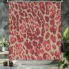 Yinrune Cheetah Leopard Print Shower Curtain Animal Antelope Shower Curtains Rustic Shower Curtain 60x72in Shower Curtain Liner Polyester Fabric Shower Curtain Set with Hooks Washable Durable view 3