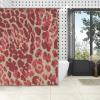 Yinrune Cheetah Leopard Print Shower Curtain Animal Antelope Shower Curtains Rustic Shower Curtain 60x72in Shower Curtain Liner Polyester Fabric Shower Curtain Set with Hooks Washable Durable view 4