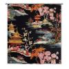 Yinrune Chinoiserie Style Charcoal Coral Shower Curtains for Bathroom 64x72in Asian Pagoda Bathroom Curtains Boho Shower CurtainPolyester Fabric Shower Curtain Set with Hooks view 1