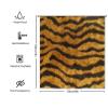 Yinrune Tiger Stripes Yellow Shower Curtains for Bathroom Tiger Shower Curtains Animal Rustic Shower Curtain 60x72in Stall Shower Curtain Polyester Fabric Shower Curtain Set with Hooks view 2