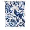 Yinrune Indigo Blue Bird Floral Shower Curtain Set with Hooks Chinoiserie Style Shower Curtains for Bathroom Asian Bath Curtains Bathroom Decor Polyester Fabric Shower Curtains with Holes view 1