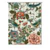 Yinrune Coral Turquoise Blue Shower Curtain Bird Peony Floral Chinoiserie Asian Inspired Bath Curtains Farmhouse Shower Curtain 72x90in Polyester Fabric Shower Curtain Set with Hooks view 1
